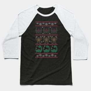 Cryptid Christmas Baseball T-Shirt